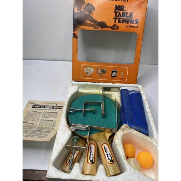 Vitnage Harvard Mr Table Tennis set with paddles Net Ball Model T5812 - Picture 1 of 12